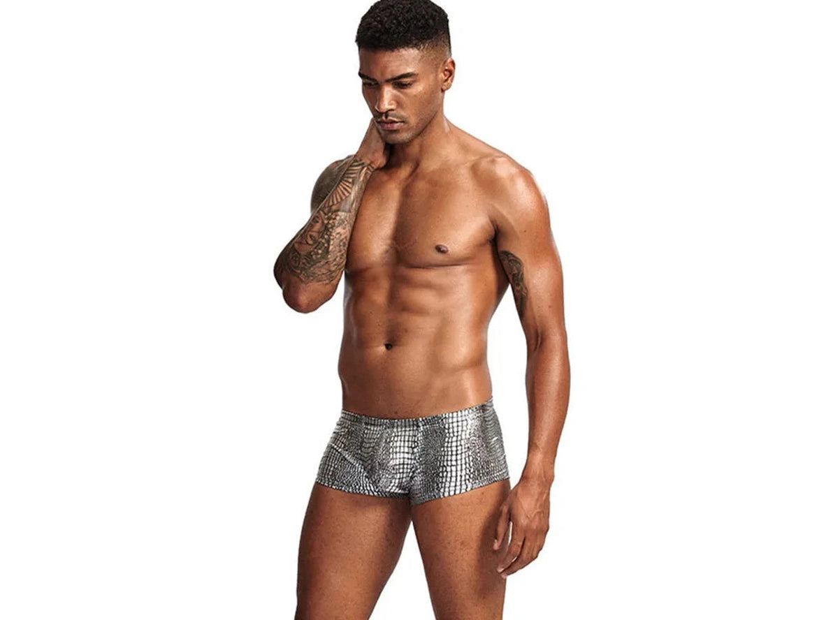 Gay Swim Trunks | Snakeskin Swim Trunks