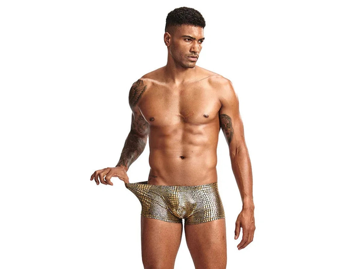 Gay Swim Trunks | Snakeskin Swim Trunks