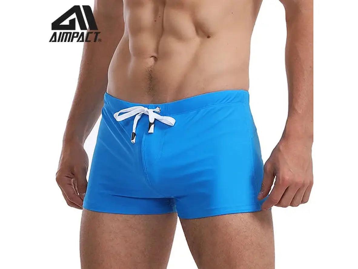 Gay Swim Trunks | Square Cut Leg Swim Trunks