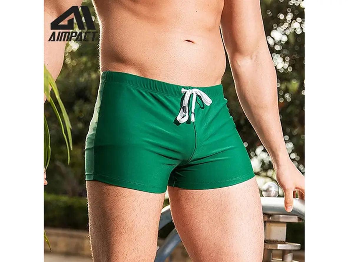 Gay Swim Trunks | Square Cut Leg Swim Trunks