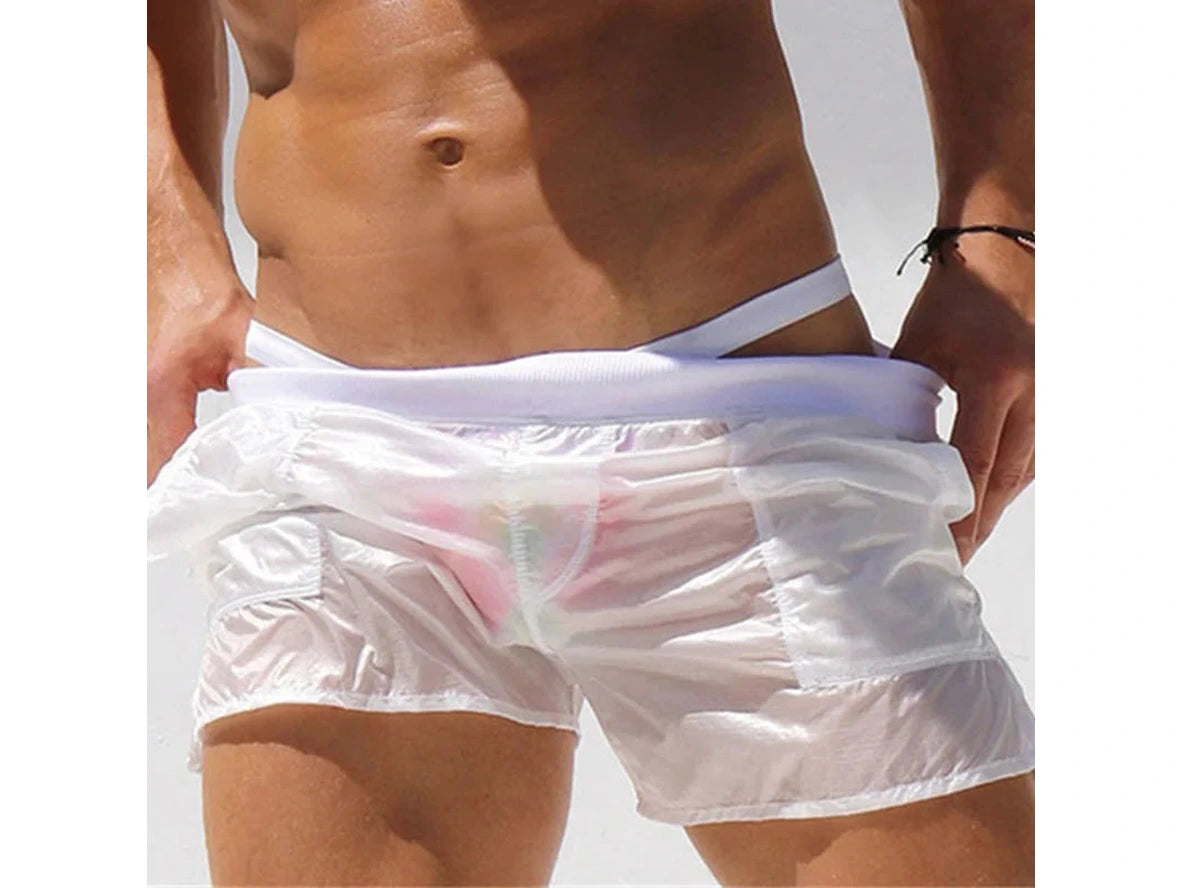 Gay Swim Trunks | Summer Sexy Transparent Swim Trunks
