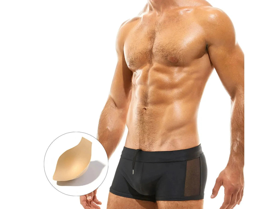 Gay Swim Trunks | UXH Mesh Padded Swim Trunks