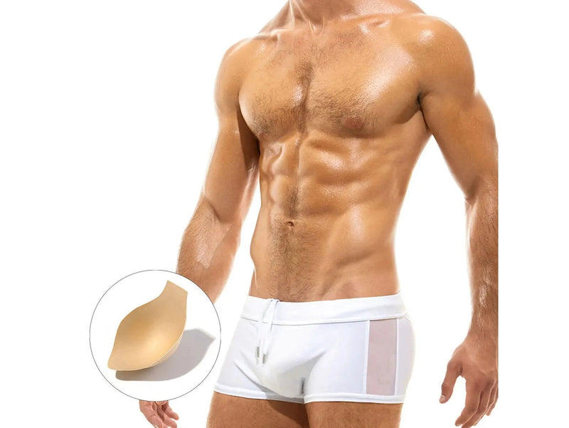 Gay Swim Trunks | UXH Mesh Padded Swim Trunks
