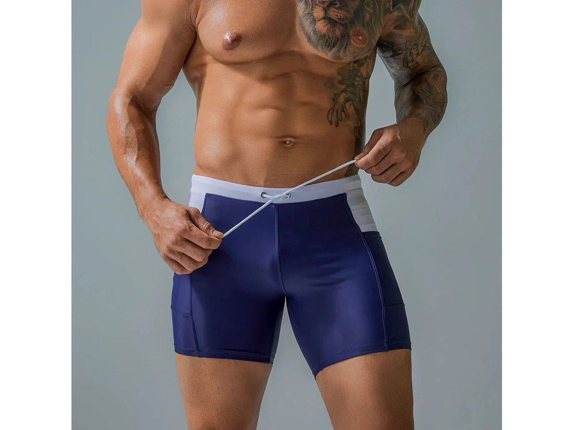 Gay Swim Trunks | UXH Tight Stretchy Swim Trunks