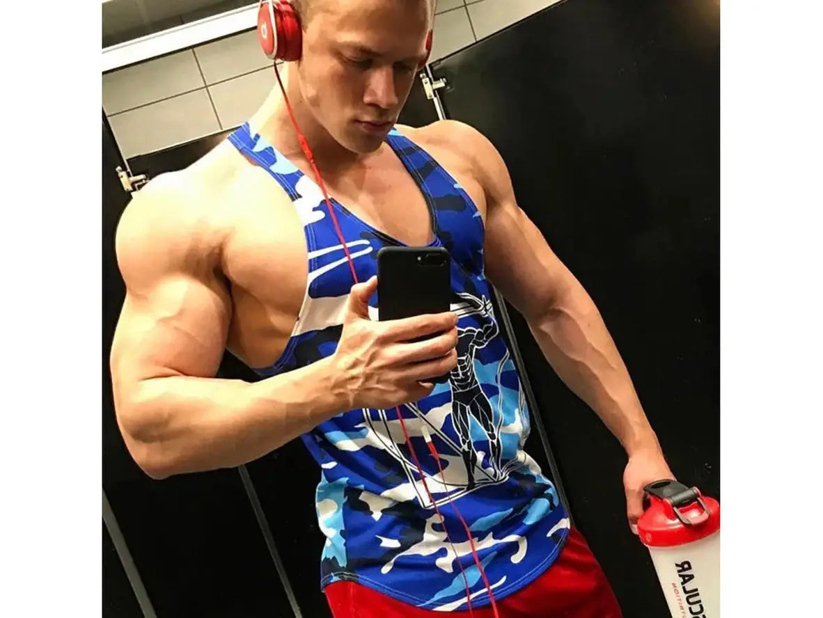Gay Tank Tops | Camouflage Gym Training Tank Tops
