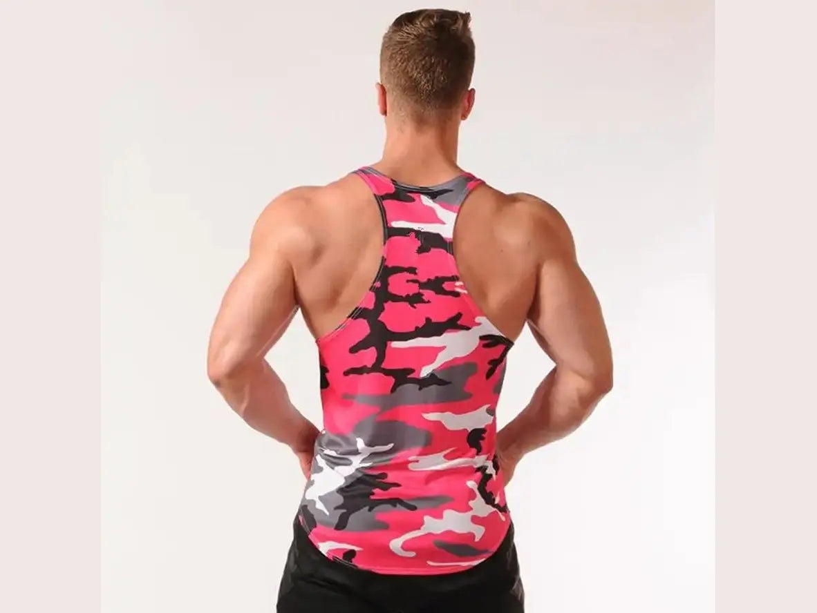 Gay Tank Tops | Camouflage Gym Training Tank Tops