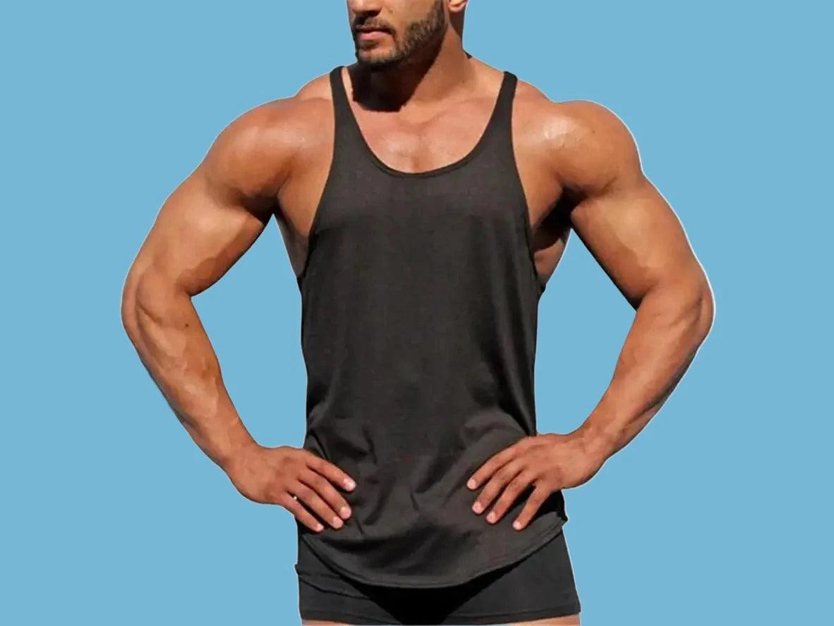 Gay Tank Tops | Gym Workout Solid Cotton Tank Tops