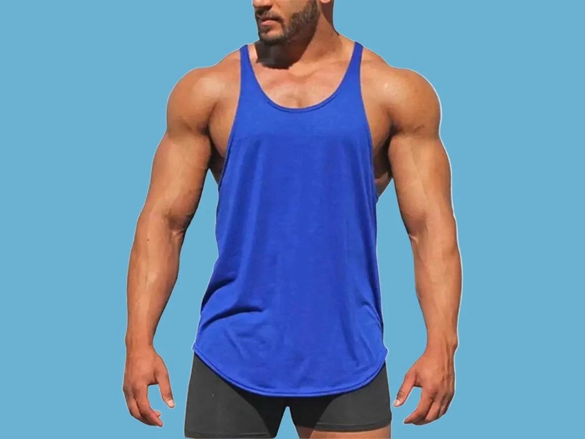 Gay Tank Tops | Gym Workout Solid Cotton Tank Tops