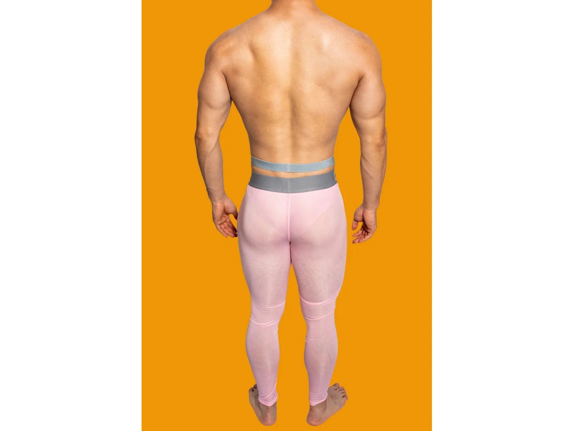 Gay Thermal Underwear | D.M Transparent Sexy Tight Long Johns