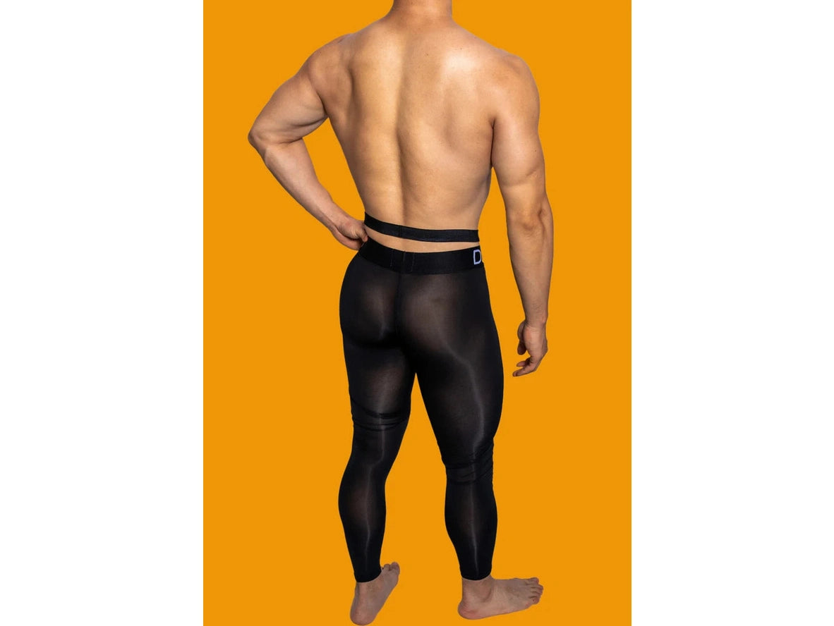 Gay Thermal Underwear | D.M Transparent Sexy Tight Long Johns