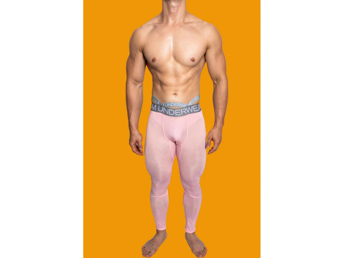 Gay Thermal Underwear | D.M Transparent Sexy Tight Long Johns