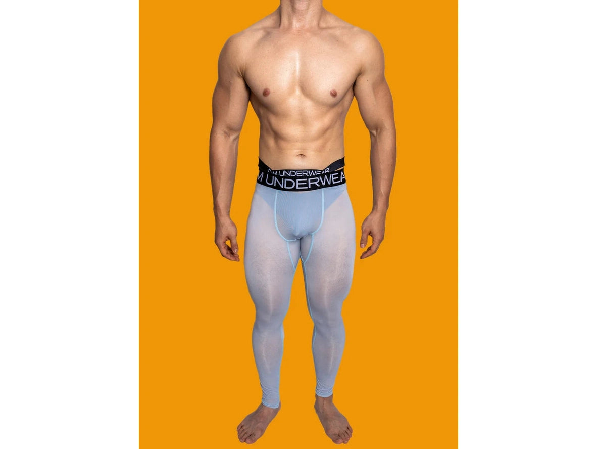 Gay Thermal Underwear | D.M Transparent Sexy Tight Long Johns