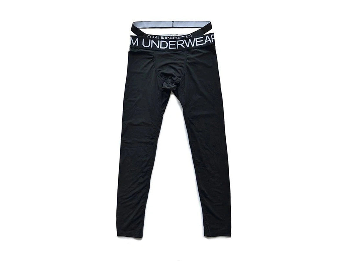 Gay Thermal Underwear | D.M Transparent Sexy Tight Long Johns