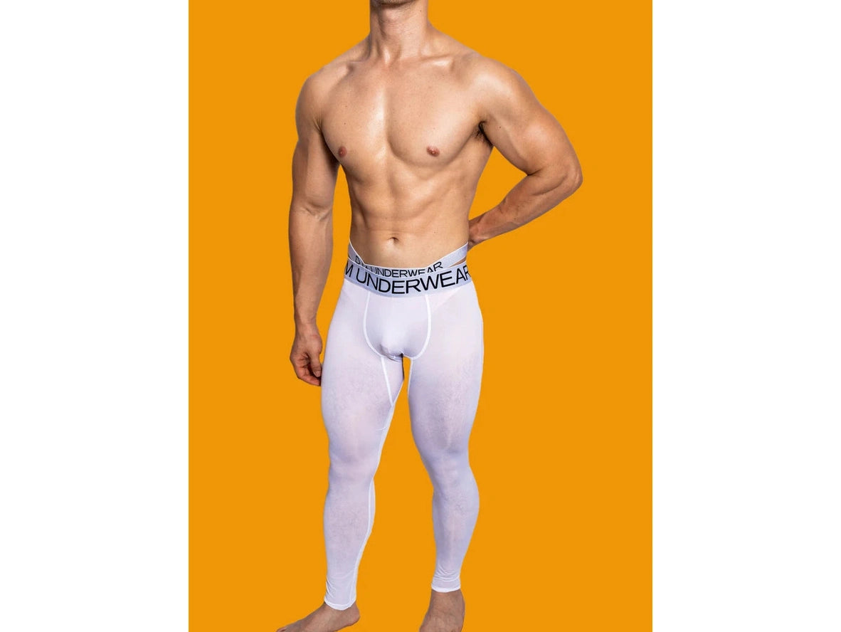 Gay Thermal Underwear | D.M Transparent Sexy Tight Long Johns