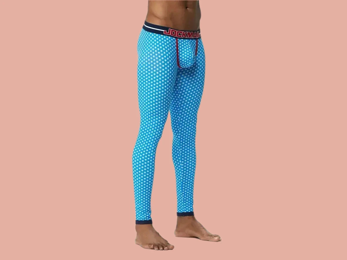 Gay Thermal Underwear | JOCKMAIL Blue Star Long Johns