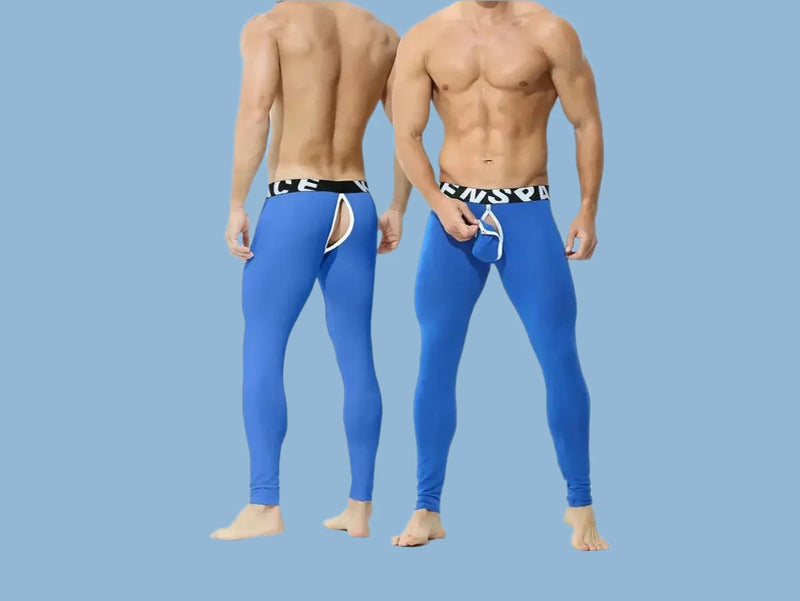 Gay Thermal Underwear | KAREN SPACE Open Crotch Long Johns