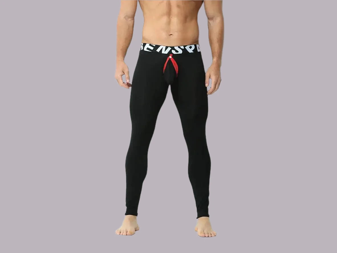 Gay Thermal Underwear | KAREN SPACE Open Crotch Long Johns