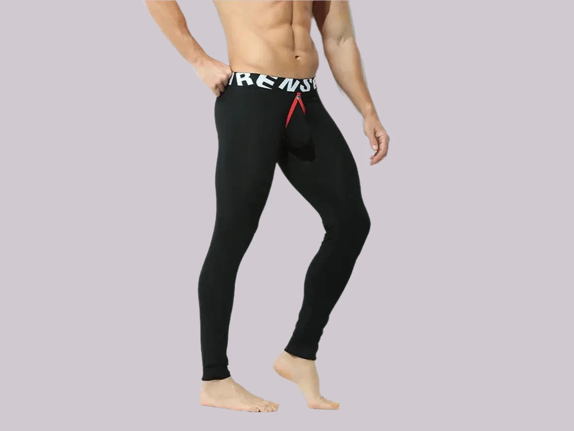 Gay Thermal Underwear | KAREN SPACE Open Crotch Long Johns