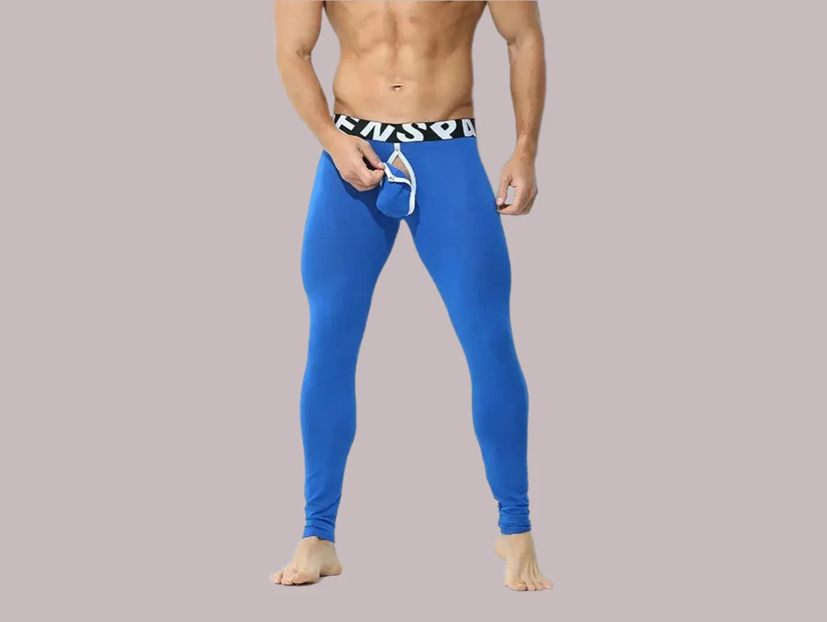 Gay Thermal Underwear | KAREN SPACE Open Crotch Long Johns