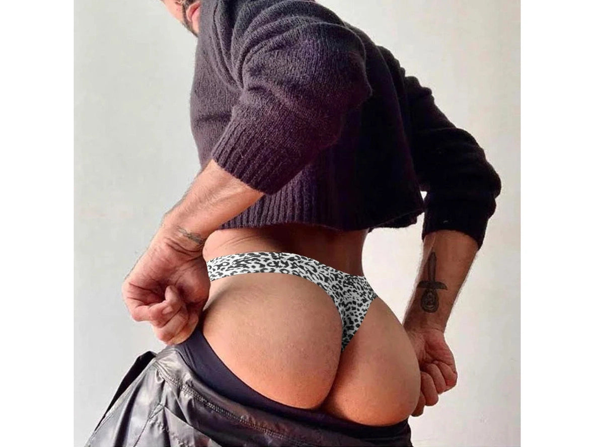 Gay Thongs | ADANNU Sexy Snake Print Thongs