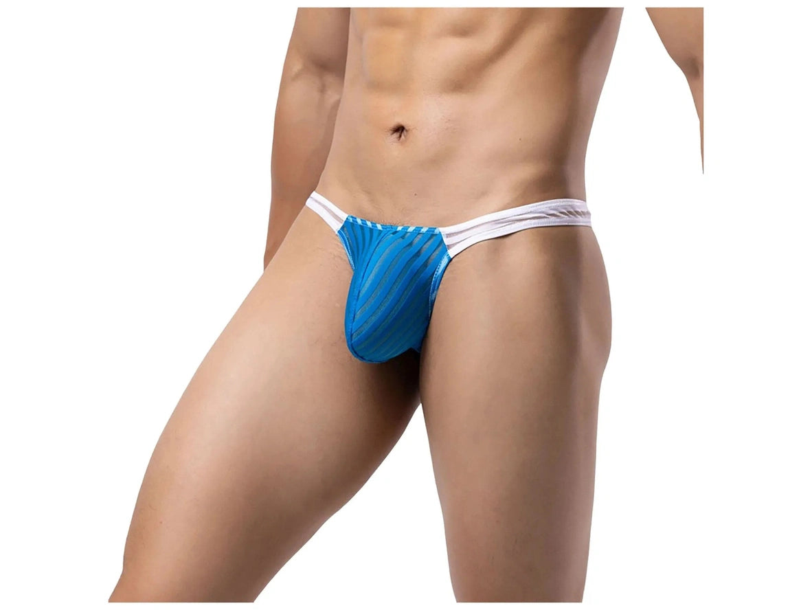 Gay Thongs | Color Blocked Translucent Thong