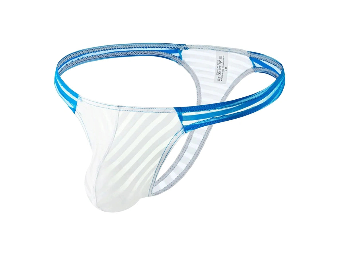 Gay Thongs | Color Blocked Translucent Thong
