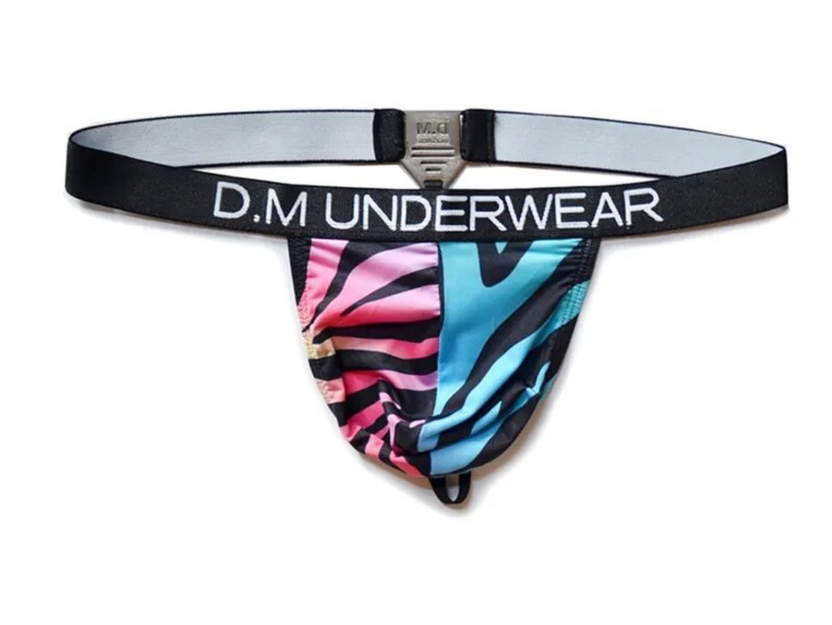 Gay Thongs | D.M Underwear Metal Buckle Thongs