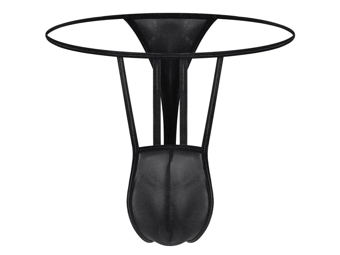 Gay Thongs | Hollow Out Fine Mesh Thin Transparent Thongs