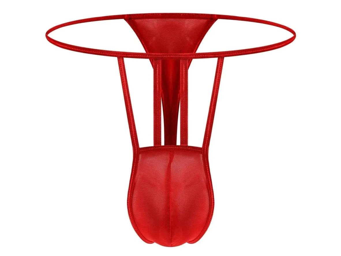 Gay Thongs | Hollow Out Fine Mesh Thin Transparent Thongs