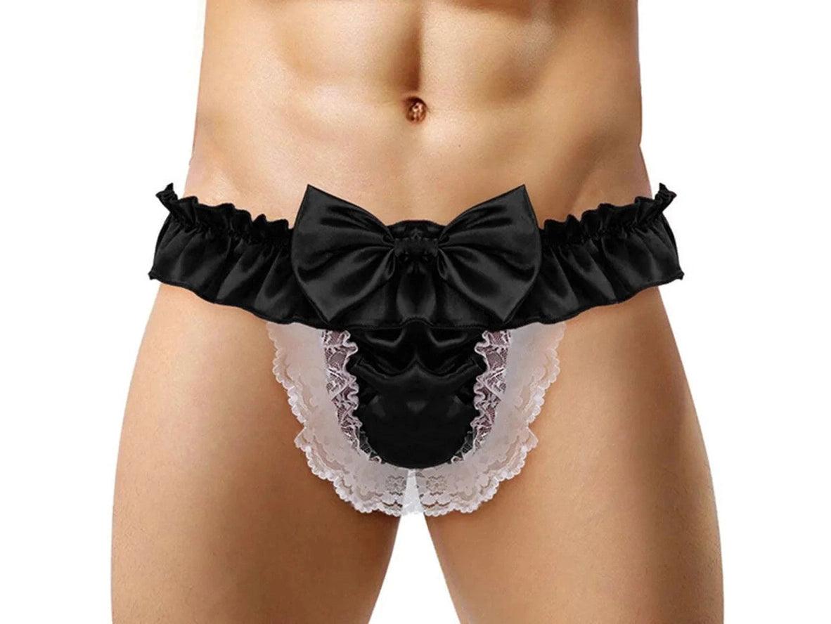 Gay Thongs | Lingerie Bowknot Lace Thongs