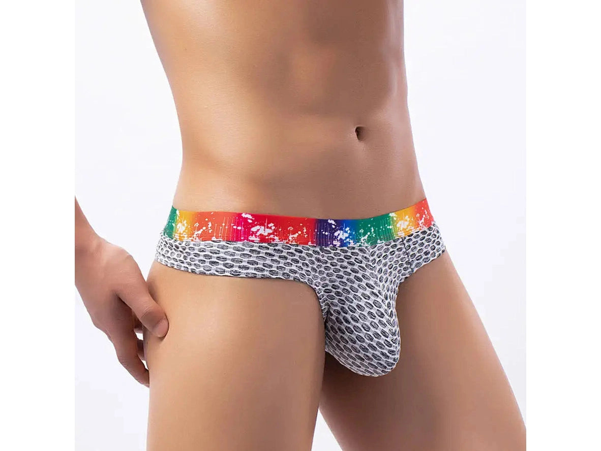 Gay Thongs | Rainbow Waistband Cheeky Thongs