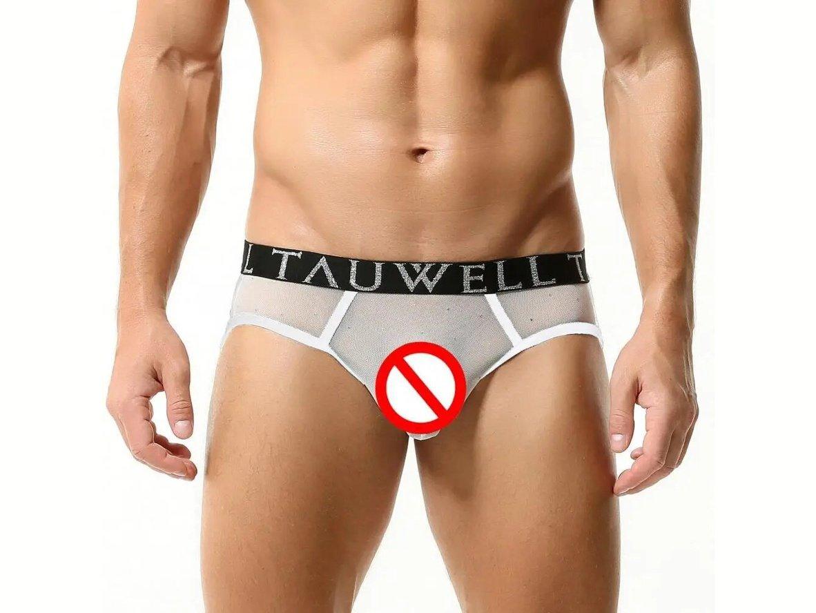 Gay Thongs | TAUWELL Sexy Transparent Thongs