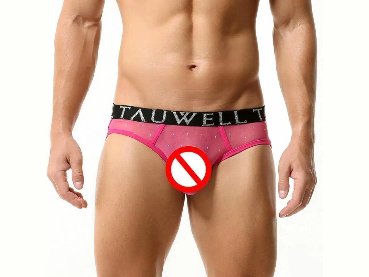 Gay Thongs | TAUWELL Sexy Transparent Thongs