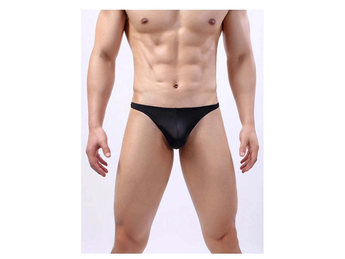 Gay Thongs | Transparent Low-Rise Ice Silk Underwear Thongs