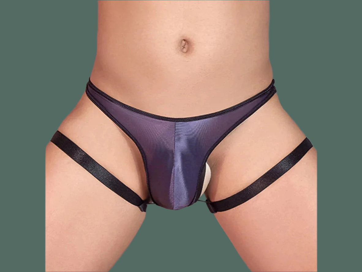 Gay Thongs | Transparent Shiny Thongs