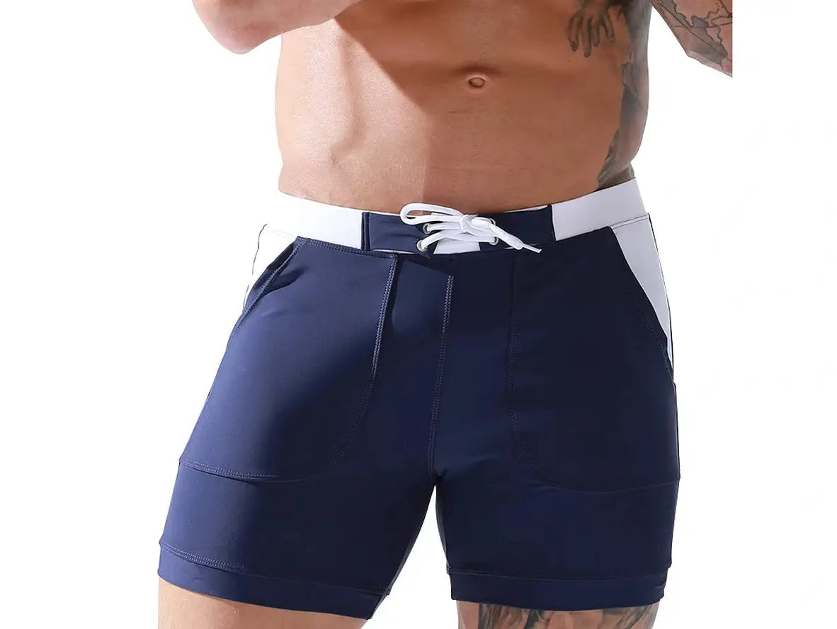 Gay Swim Shorts | HEAVYWOOD Swimwear Quick Dry Pocket Beach Shorts