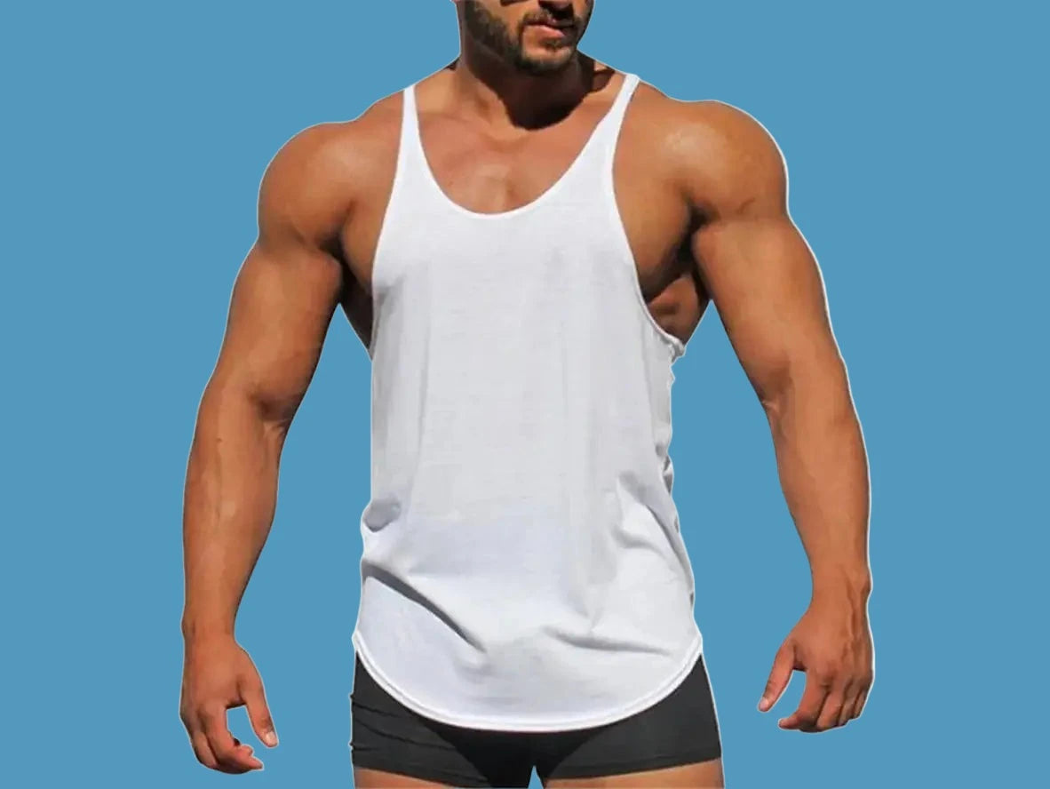 Gay Tank Tops | Gym Workout Solid Cotton Tank Tops