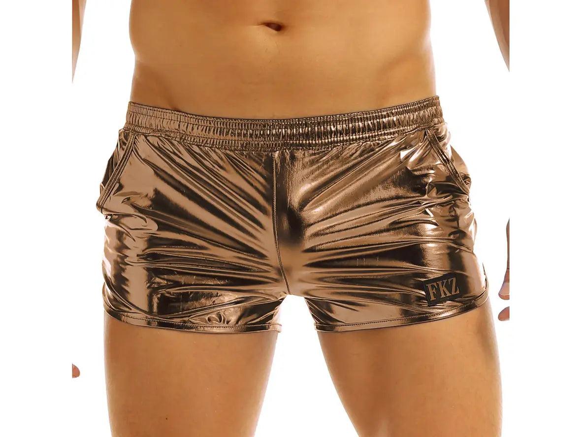 Hologram Rush – Shiny Clubwear Gay Shorts