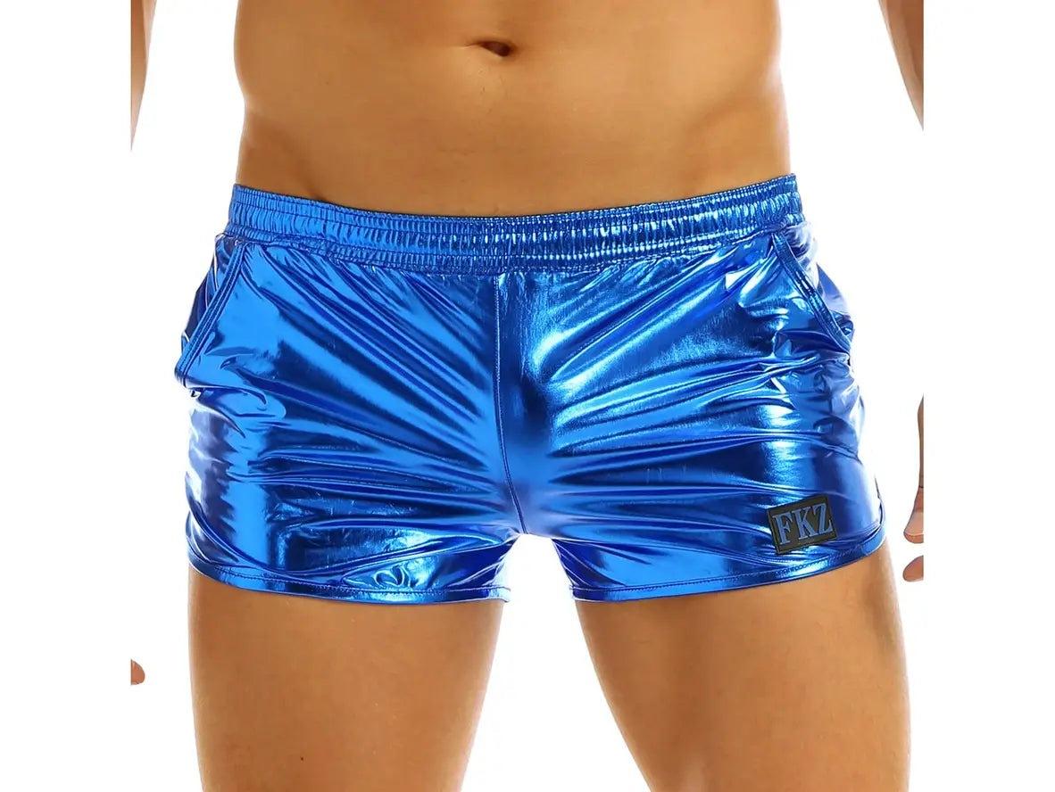 Hologram Rush – Shiny Clubwear Gay Shorts