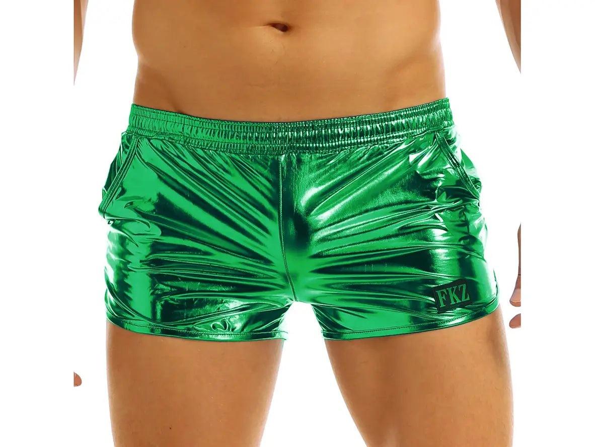 Hologram Rush – Shiny Clubwear Gay Shorts
