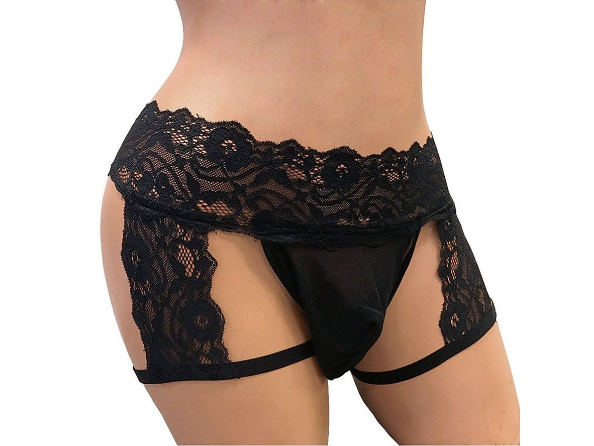 Lace Desire – Gay Lingerie Hollow Thong