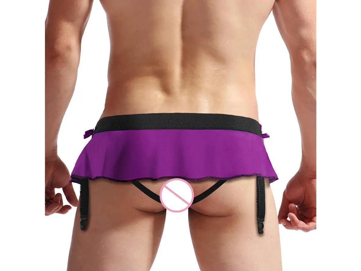Midnight Tempt – Gay Lingerie Thong Skirt