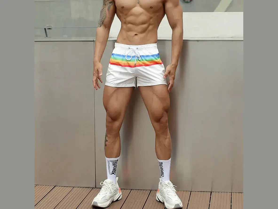 Gay Gym Shorts | Pride Rainbow Gym Shorts
