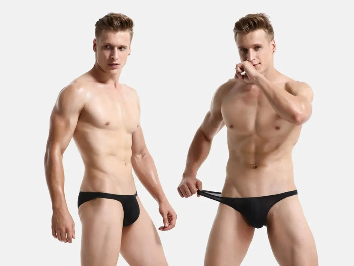 Gay Briefs | Striped Thin Minimalist Translucent Underwear Briefs