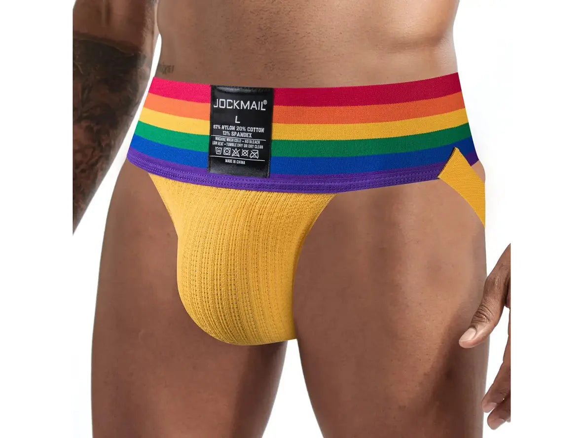 Gay Jockstraps | JOCKMAIL Underwear Wide Waistband Pride Jockstraps