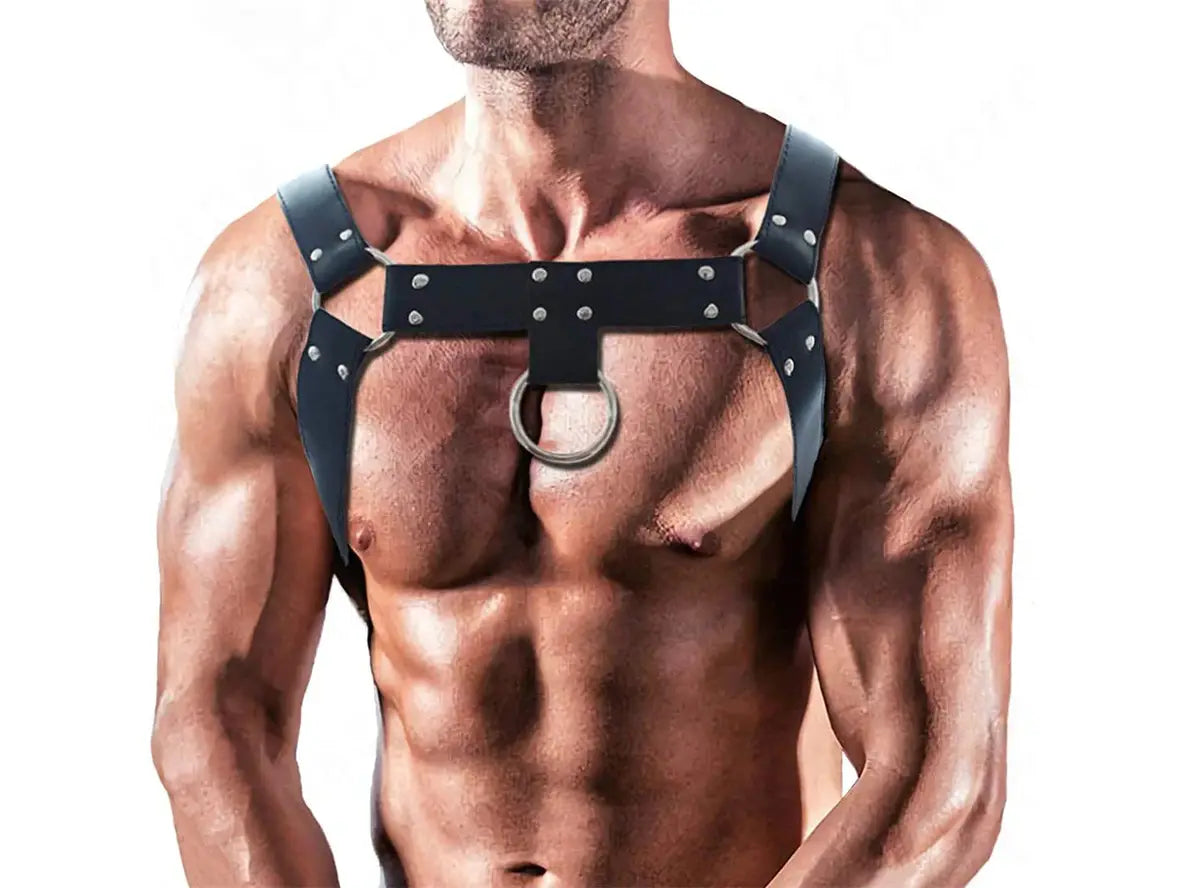 Gay Harness | Faux Leather Adjustable Chest Harness