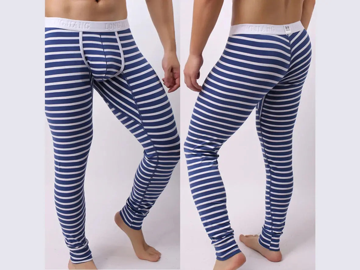 Gay Loungewear | Sexy Stripe Cotton Thermals