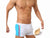 Gay Swim Trunks | UXH Swimwear Zipper Pocket Pushup Pad Swim Trunks