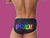 Gay Swim Briefs | LGBTQ+ Pride Pushup Pad Black Swim Briefs