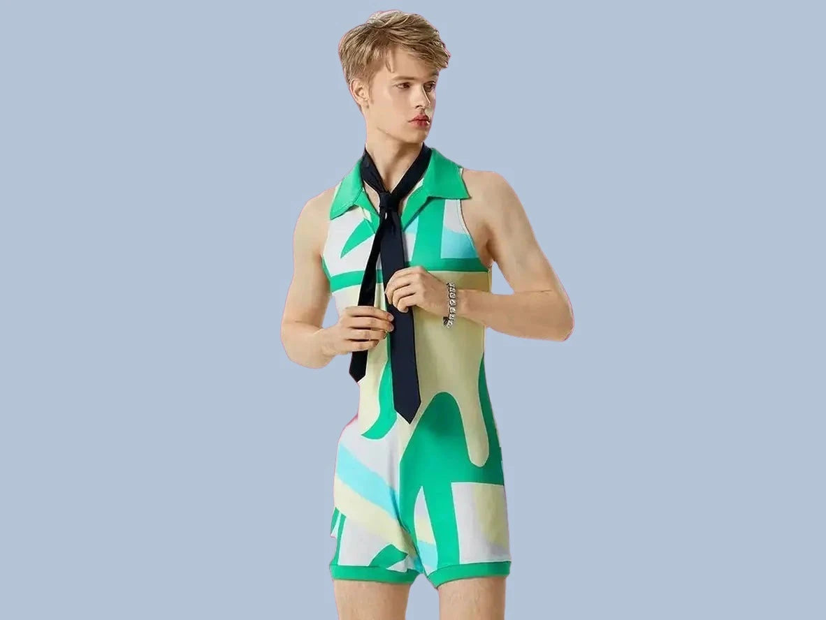 Gay Rompers | INCERUN Colorful Sleeveless Party Rompers